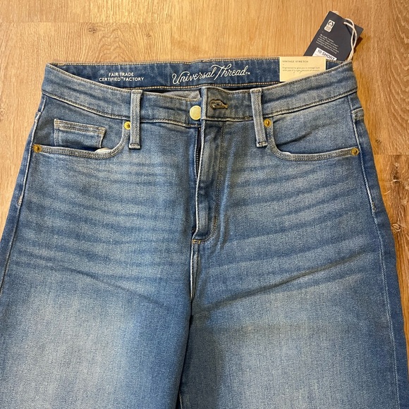 NWT Universal Thread Highest Rise Wide Leg Cropped Jeans - Picture 4 of 9